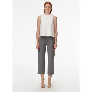 Tibi Tropical Wool Cropped Nerd Trouser